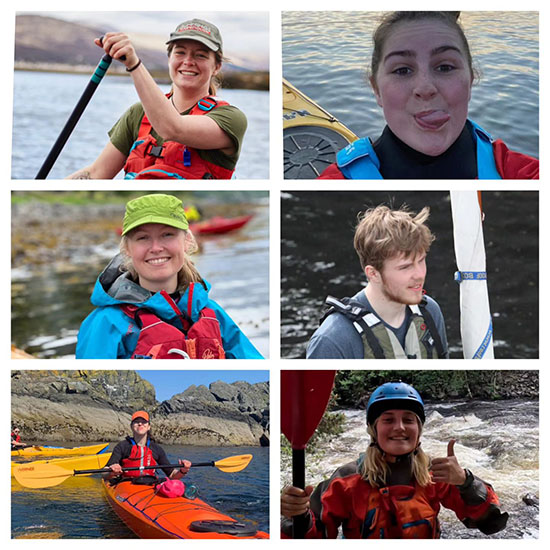 Collage of school of adventure studies students doing activities