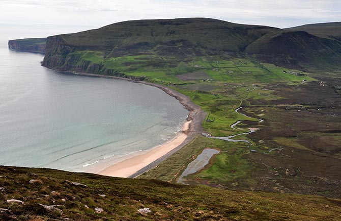 Rackwick township looking north-west.