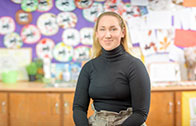 PGDE Primary Teaching graduate Jade McIntyre in a classroom at Cauldeen Primary School where she is employed as a teacher.