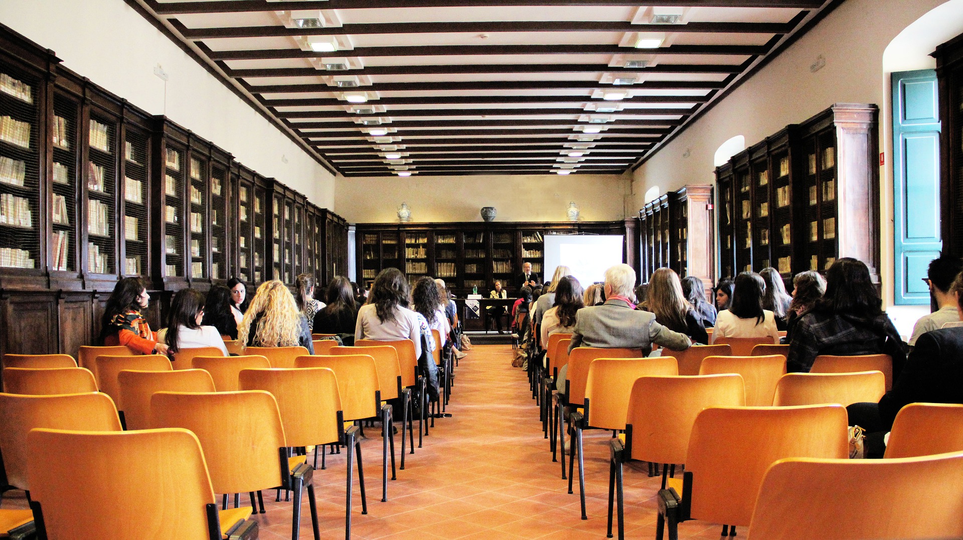 A classroom full of students