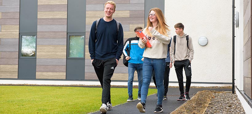 Students at Dornoch accommodation